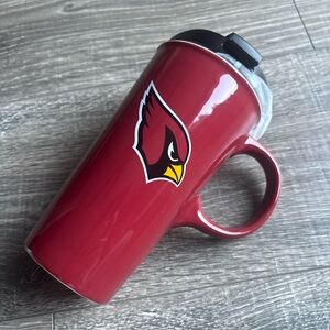 NFL Arizona Cardinals Red Travel Mug with Team Logo